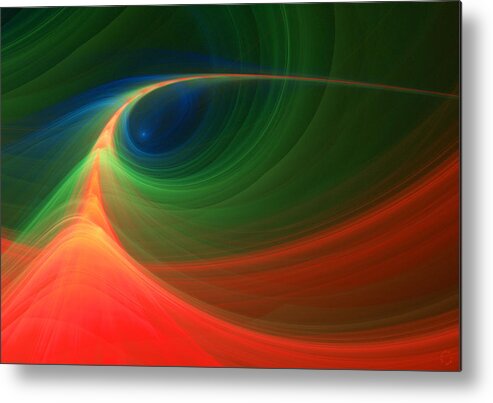 Abstract Metal Print featuring the digital art 295 by Lar Matre