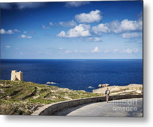 Ancient Metal Print featuring the photograph Fort And Coast View Of Gozo Island In Malta #3 by JM Travel Photography