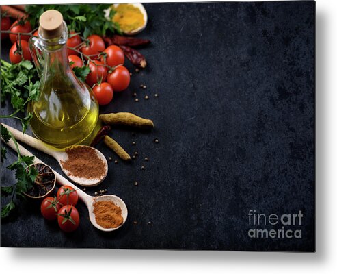 View Metal Print featuring the photograph Food ingredients #4 by Jelena Jovanovic
