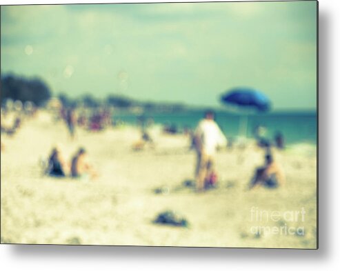 Beach Metal Print featuring the photograph a day at the beach I by Hannes Cmarits