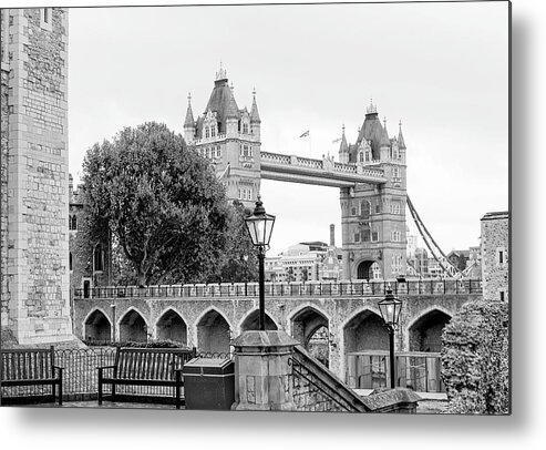 Tower Metal Print featuring the photograph A View of Tower Bridge by Joe Winkler