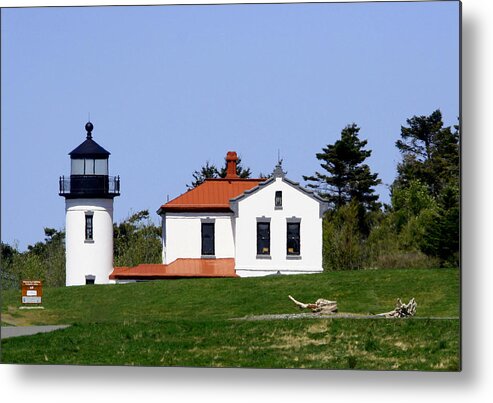 Admiralty Head Lighthouse Metal Print featuring the photograph Admiralty Head LI 2014 by Mary Gaines