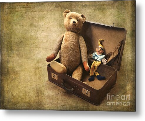 Photo Metal Print featuring the photograph Aged Toys by Jutta Maria Pusl