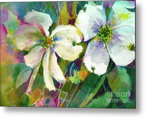 Dogwood Metal Print featuring the painting All This and Heaven Too by Patsy Walton
