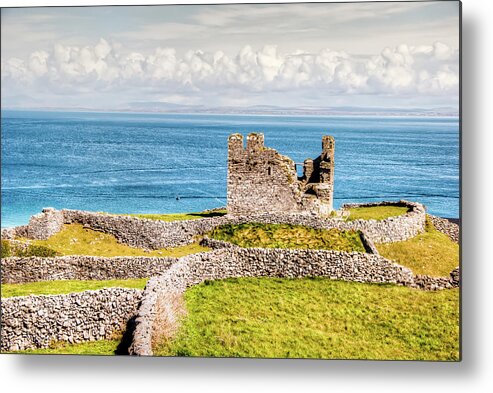 Aran Islands Metal Print featuring the photograph An Ancient Irish Castle by Natasha Bishop
