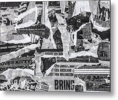 Collage Metal Print featuring the mixed media Association by Roseanne Jones