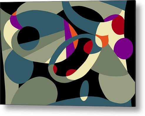 Abstract Prints Modern Prints Contemporary Print Metal Print featuring the painting Austrian Pine by Ralf M Broughton