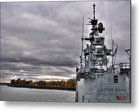 Buffalo Metal Print featuring the photograph AUTUMN DAYS at the NAVAL BASE PARK by Michael Frank Jr