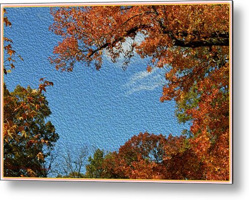 Autumn Sky Metal Print featuring the digital art Autumn Sky by Sonali Gangane