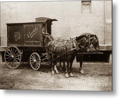 Beer Metal Print featuring the photograph Bartel's Brewery Edwardsville Pennsylvania... by Arthur Miller