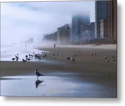 Myrtle Beach Metal Print featuring the photograph Beach Morning by Jim Hill