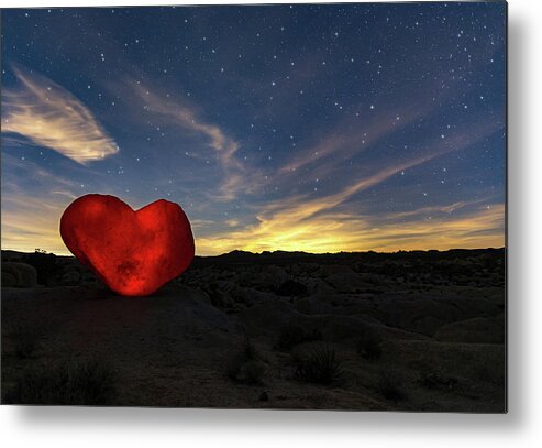 Rock Heart Metal Print featuring the photograph Beating Heart by Tassanee Angiolillo