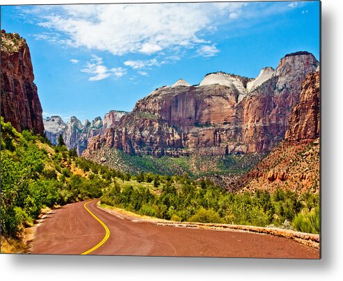 Utah Metal Print featuring the photograph Beckoning Road by Rochelle Berman