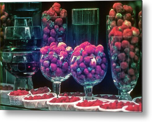 Berries Metal Print featuring the photograph Berries in the Window by Frank DiMarco