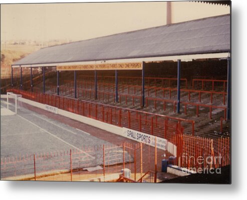 Blackburn Rovers Metal Print featuring the photograph Blackburn - Ewood Park - South Stand 1 - 1980s by Legendary Football Grounds