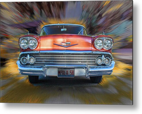 Classic Car Metal Print featuring the photograph Blast From The Past by Ira Marcus