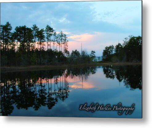  Metal Print featuring the photograph Blue Reflections by Elizabeth Harllee