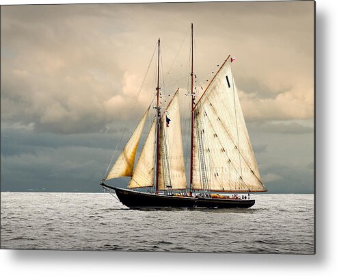 Windjammer Metal Print featuring the photograph Bluenose by Fred LeBlanc