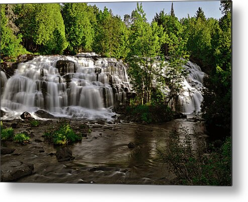 Waterfall Metal Print featuring the photograph Bond Falls - Haight - Michigan 003 by George Bostian