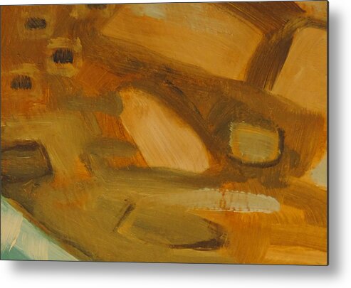 Modern Contemporary Abstract Design Fine Art Interior Designers Decorators Decorative Art Bold Colors Pastels Metal Print featuring the painting Botswana by T S Carson