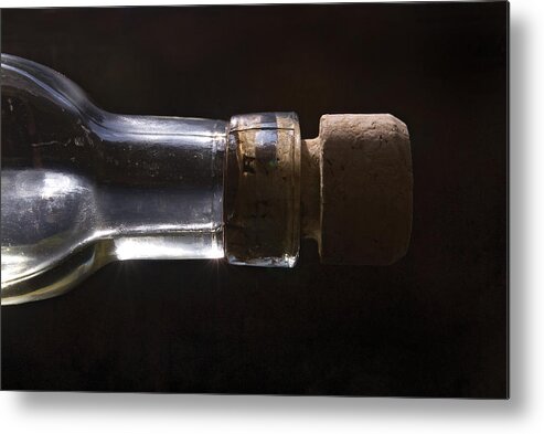 Cork Metal Print featuring the photograph Bottle And Cork-1 by Steve Somerville