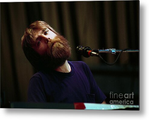 Brent Mydland Metal Print featuring the photograph Brent Mydland Grateful Dead Alpine Valley 1987 by Ray Manning