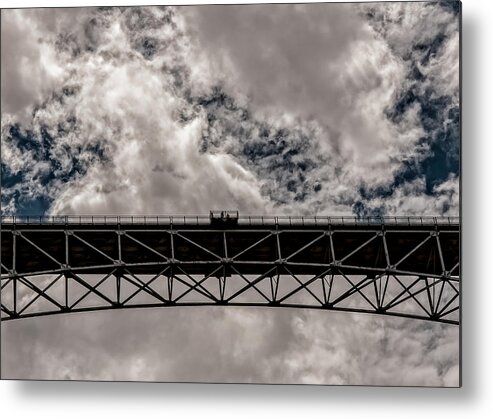  Metal Print featuring the photograph Bridge From Below by Britt Runyon