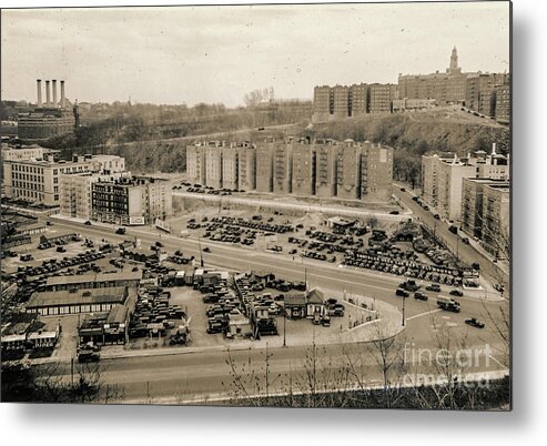Broadway Metal Print featuring the photograph Broadway and Nagle Ave 1936 by Cole Thompson