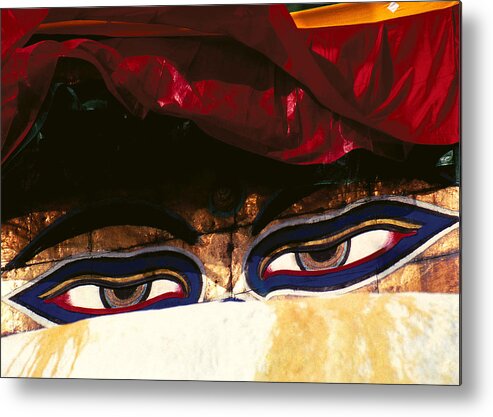 Eyes Metal Print featuring the photograph Buddha Eyes by Patrick Klauss