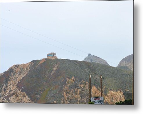 Landscape Metal Print featuring the photograph Bunker on Hilltop by Marian Jenkins
