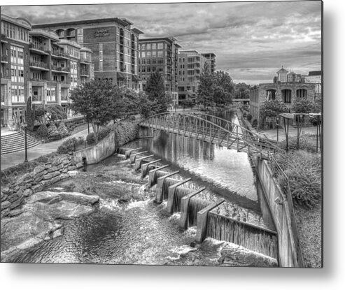 Reedy River Metal Print featuring the photograph Greenville - Business Along the River by Blaine Owens