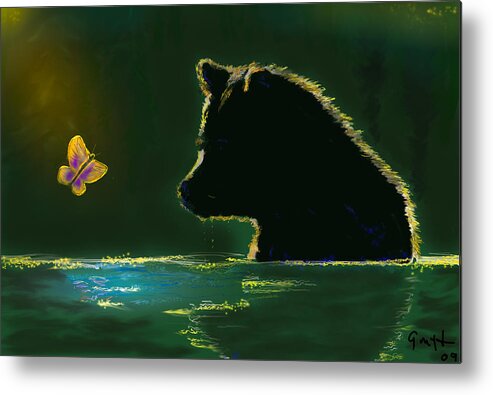 Paintograph Metal Print featuring the digital art Butterfly Lullaby by J Griff Griffin