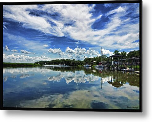 Nature Metal Print featuring the photograph By the Still River by Susan Cliett