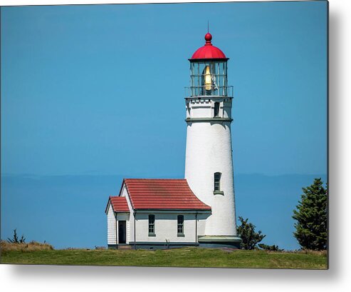 Cape Blanco Metal Print featuring the photograph Cape Blanco Lighthouse at Cape Blanco, Oregon by John Hight