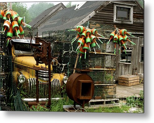 Lobster Traps Metal Print featuring the photograph Cape Porpoise Maine Morning by Thomas R Fletcher