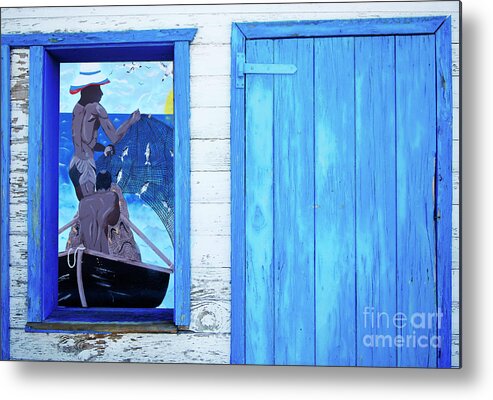 Caribbean Metal Print featuring the photograph Caribbean Blues by Bob Christopher