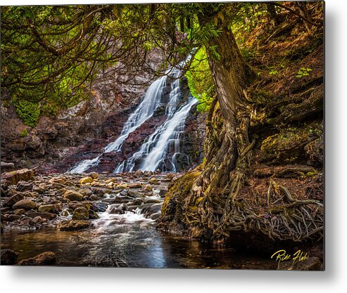 Minnesota Metal Print featuring the photograph Caribou Falls in Fall by Rikk Flohr