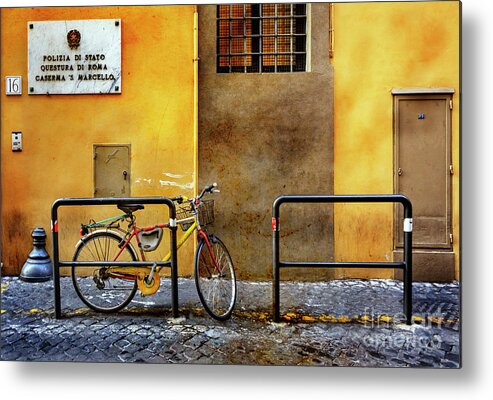 Italy Metal Print featuring the photograph Caserma S. Marcello Bicycle by Craig J Satterlee