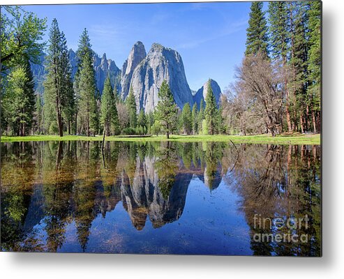 Yosemite Metal Print featuring the photograph Cathedral Rocks by Mimi Ditchie