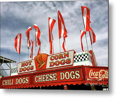 Hot Dogs Metal Print featuring the photograph Cheese Dogs Galore by Alice Terrill