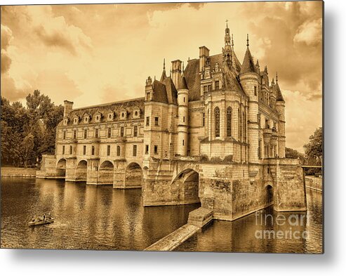 Chenonceau Metal Print featuring the photograph Chenonceau by Nigel Fletcher-Jones