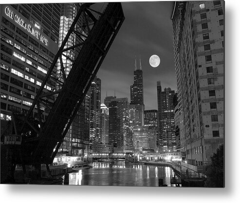 Chicago Metal Print featuring the photograph Chicago Pride of Illinois by Frozen in Time Fine Art Photography