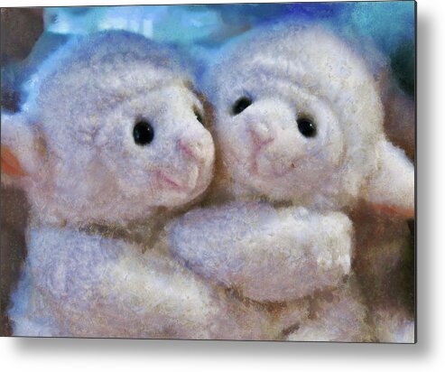 Children Metal Print featuring the photograph Children - Toys - I Love Ewe by Mike Savad