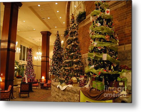 Christmas Metal Print featuring the photograph Christmas Tree by Eric Liller