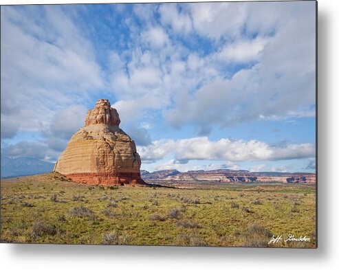 Arid Climate Metal Print featuring the photograph Church Rock Utah by Jeff Goulden