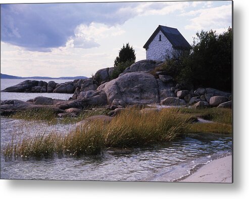 Landscape Beach Storm Metal Print featuring the photograph Cnrf0909 by Henry Butz