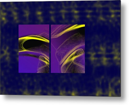 Abstract Metal Print featuring the digital art Cobra by Steve Karol