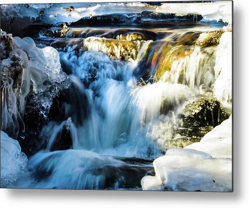 Cold Metal Print featuring the photograph Cold Water Fall by Robert McKay Jones