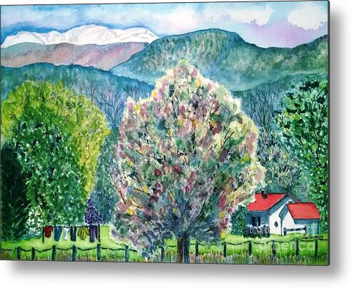 Trees Metal Print featuring the painting Country Beauty by Sue Carmony