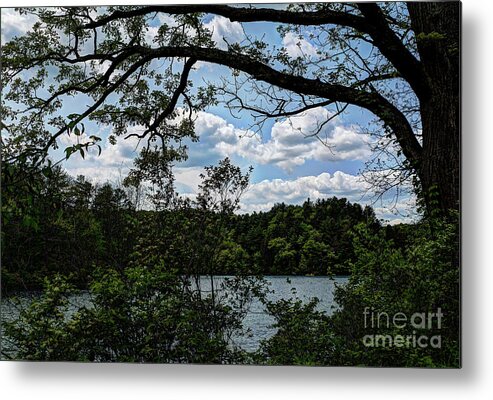Midwest Metal Print featuring the photograph Cox Hollow Lake by Deborah Klubertanz